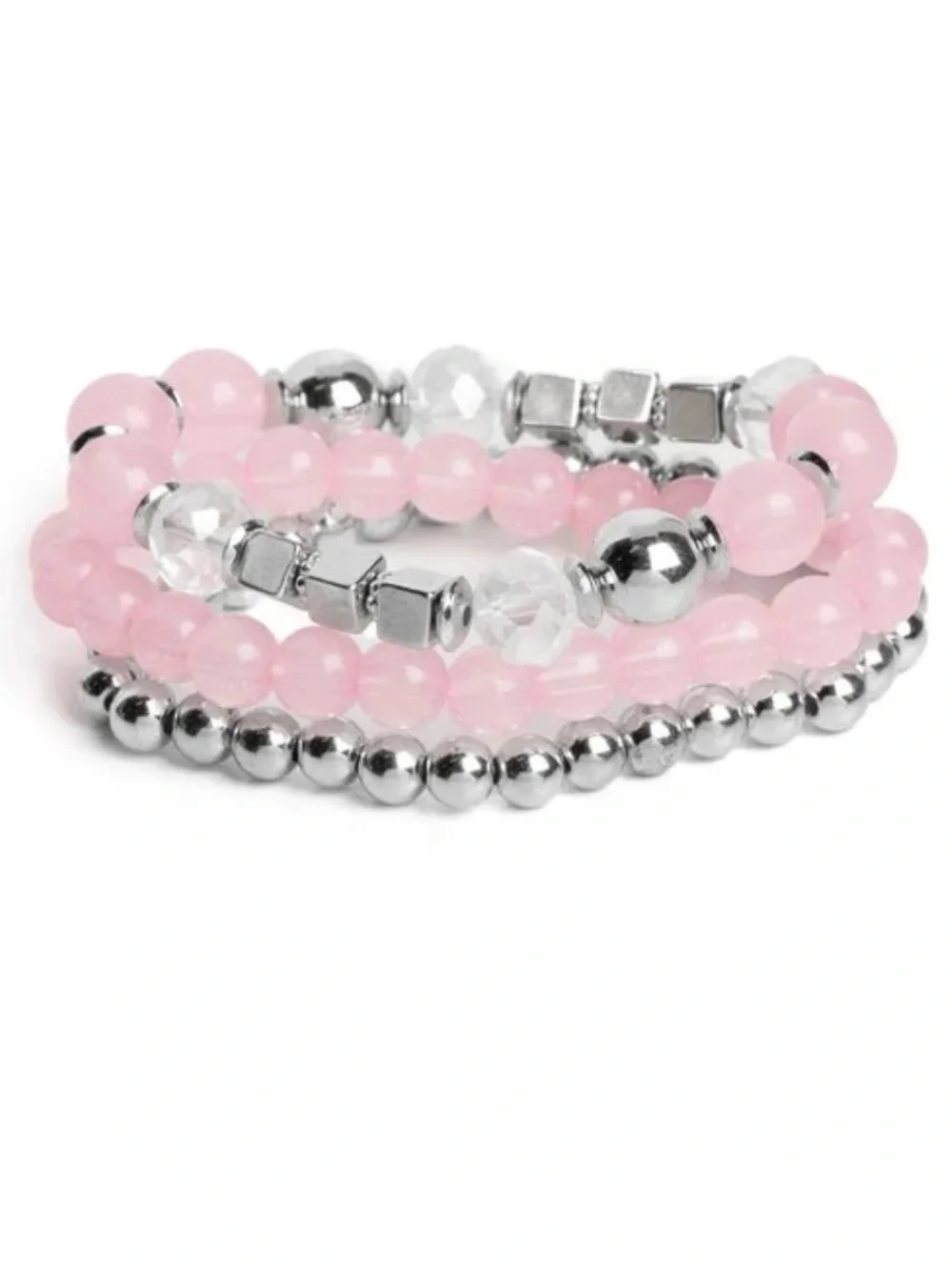 🩷◻️🩷 “CUBE YOUR ENTHUSIASM” PINK BRACELET ~ PAPARAZZI❗️ 🩷◻️🩷 3 IN 1❗️